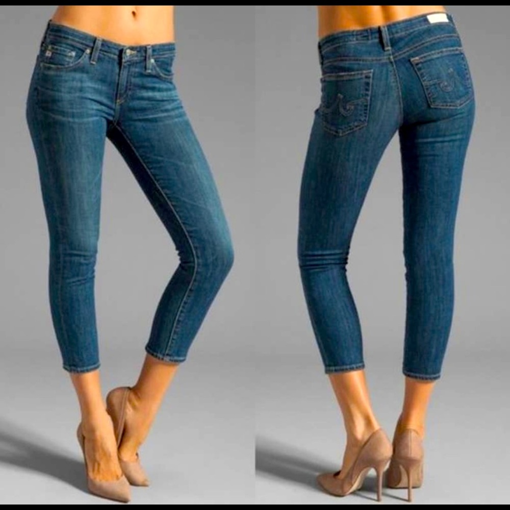 AG Jeans The Stilt Cigarette Crop 12 Year Size 31R